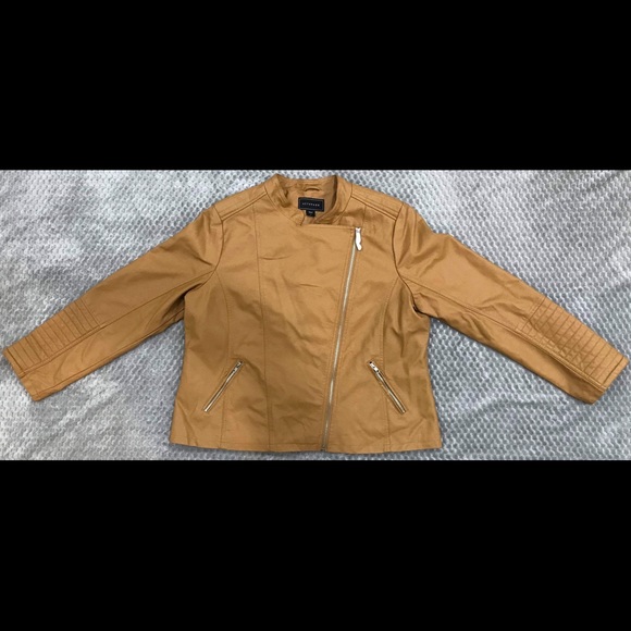 Women’s plus faux Leather jacket - Picture 1 of 5